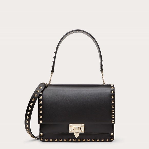 Valentino Garavani Handbags - Valentino Rockstud Calfskin Crossbody Bag